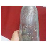 Rockefeller Sunbury PA Blue Glass Bottle