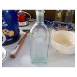 Blue Glass, Dr. Miles Medical Co. 8 1/2"