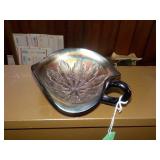 Carnival Glass One-handled Dish