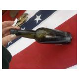 Green Glass Beer Bottle, 1800s