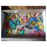 Plastic Toy Cowboys and Indians
