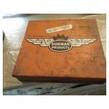 Antique Dormian tin, contents