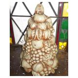 Ceramic Christmas Fruit Tree 12"