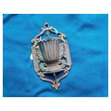 Wilton Cast Iron Match Safe Orig Paint 6 x 3 1/4"