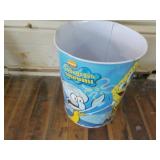 Sponge Bob trash can dent