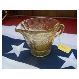 Yellow Depression Glass Creamer