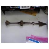 Antique Cast Iron Weather Vane Arrow 13"