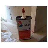 Singer oil tin