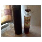Antique Autograph Grease bottle with holder
