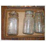 Antique canning jars
