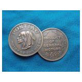 1926 Pontiac Radiator Cap 3 x 2"