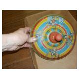 Vintage metal spin top