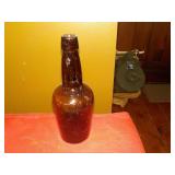 Unmarked Brown Glass Bottle