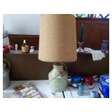 Stamped Metal Lamp Base 8x29", Clark Dairy