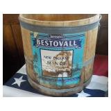 Antique Wooden Food Bucket
