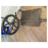 Iron base to treadle sewing machine
