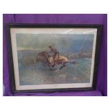 Frederic Remington 1861-1909 Picture Stampeded by