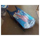 Bonnie Bell painted early wood sled