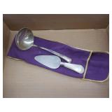 Sterling ladle & Sterling rim spatula