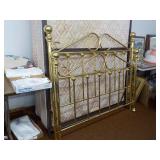 Brass Double Bed Head & Foot: 81x54x43"