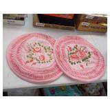 Hand done plate covers vintage