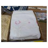 Crochet, Embroidered Double Flat Sheet