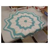 Large Blue & White Doilies