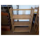 Wooden Fold Up Book Case 27 1.2x11x39"