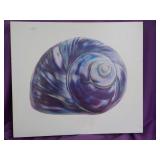 Shell Painting on Canvas 18 1/2x16"