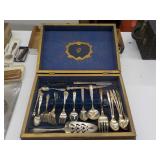 Antique silverware in Early box