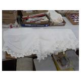 6 Crochet Trimmed Valences