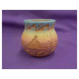 Southwestern signed pottery vase
