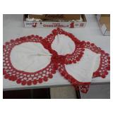 Crochet Trimmed Table Coverings