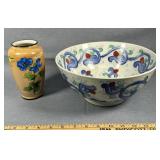 Vintage Japanese Pottery Luster Vase &