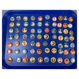 Large Collection Baseball Pin Buttons Vintage