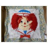 Raggedy Ann pillow cover