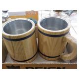 Insualted wood mugs
