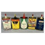 Vintage Group Oiler Cans Nice Advertising Lot