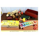 Large Vintage Toy Lot Fisher Price, Pressed