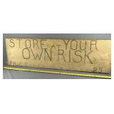 Antique Wooden Store Sign Old Paint - See Photos