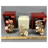 (3) Figural Xmas Ornaments MIB