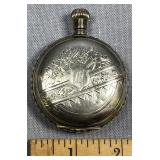 Antique Coin Silver Pocket Watch Nice Heavy Case