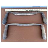 (2) Antique Draw Knives Shaver Tools Each