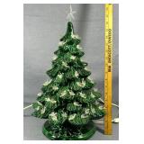 NOS Ceramic Christmas Tree w/Dove Lights Working