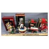 (4) Figural Xmas Ornaments MIB