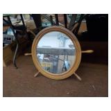 Ship wheel mirror