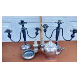Silverplate Lot Candelabrums Etc..