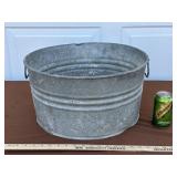 Vintage Galvenized Wash Tub Vintage Wash Tub