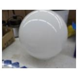 White lamp globe