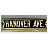 Vintage Porcelain 24" License Plate Excellent!